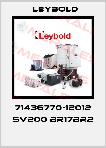 71436770-12012 SV200 BR17BR2  Leybold