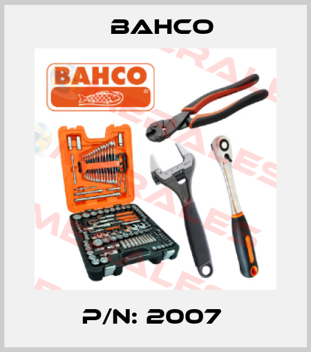 P/N: 2007  Bahco