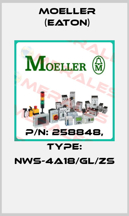 P/N: 258848, Type: NWS-4A18/GL/ZS  Moeller (Eaton)