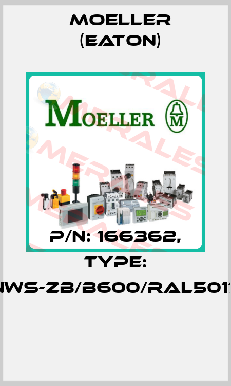P/N: 166362, Type: NWS-ZB/B600/RAL5017  Moeller (Eaton)