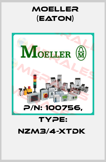 P/N: 100756, Type: NZM3/4-XTDK  Moeller (Eaton)