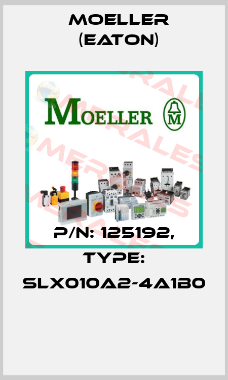 P/N: 125192, Type: SLX010A2-4A1B0  Moeller (Eaton)