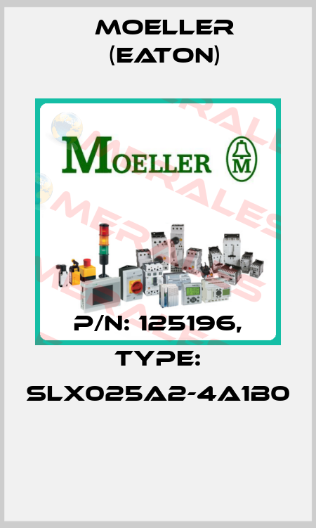 P/N: 125196, Type: SLX025A2-4A1B0  Moeller (Eaton)