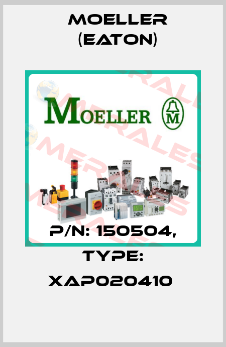 P/N: 150504, Type: XAP020410  Moeller (Eaton)