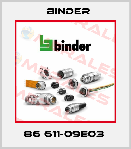 86 611-09E03  Binder