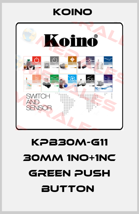 KPB30M-G11 30mm 1NO+1NC Green Push Button  Koino