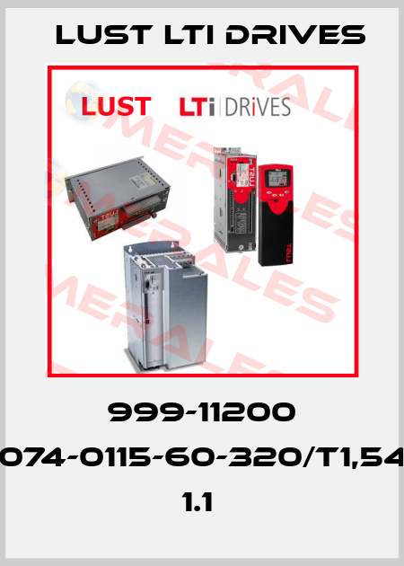 999-11200 LSN-074-0115-60-320/T1,54,P,G1 1.1  LUST LTI Drives