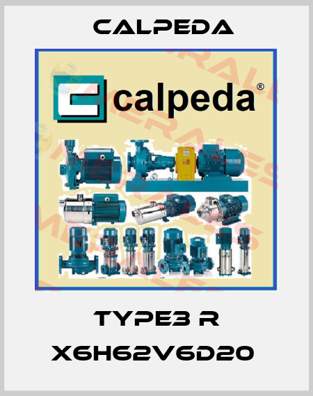 TYPE3 R X6H62V6D20  Calpeda