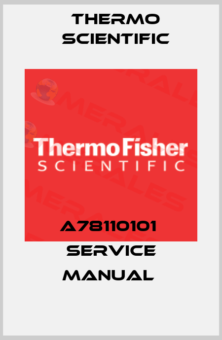 A78110101  Service Manual  Thermo Scientific