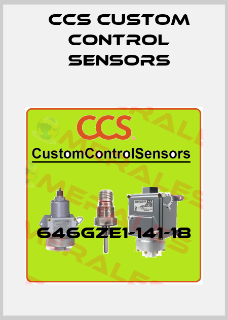 646GZE1-141-18 CCS Custom Control Sensors