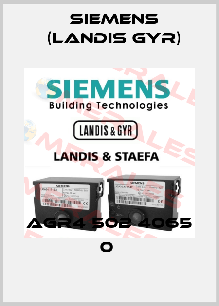AGR4 502 4065 0  Siemens (Landis Gyr)