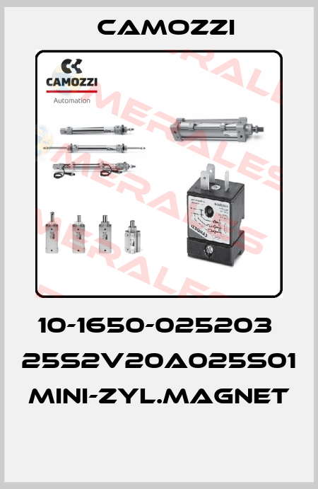 10-1650-025203  25S2V20A025S01 MINI-ZYL.MAGNET  Camozzi
