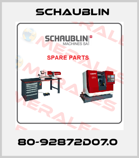 80-92872D07.0  Schaublin