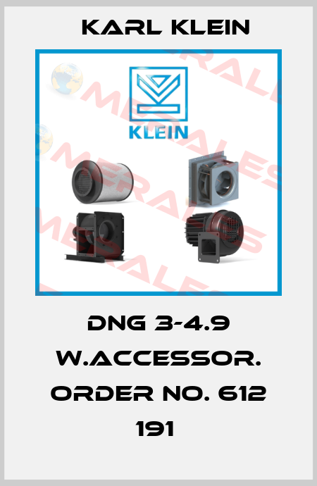 DNG 3-4.9 w.accessor. Order No. 612 191  Karl Klein