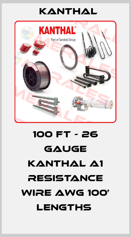 100 ft - 26 Gauge Kanthal A1 Resistance Wire AWG 100’ Lengths  Kanthal