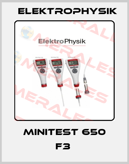 MiniTest 650 F3  ElektroPhysik