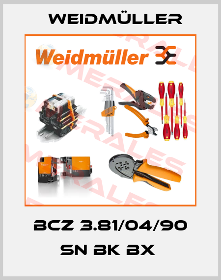 BCZ 3.81/04/90 SN BK BX  Weidmüller