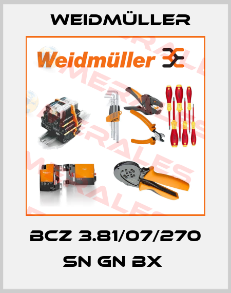 BCZ 3.81/07/270 SN GN BX  Weidmüller