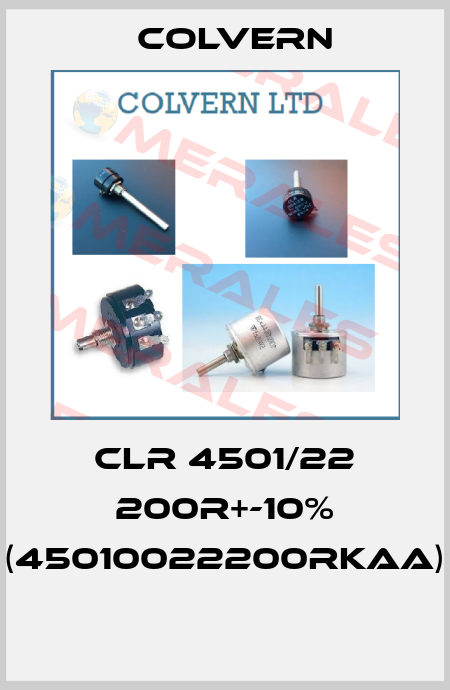 CLR 4501/22 200R+-10% (45010022200RKAA)  Colvern