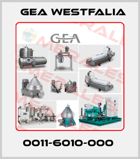 0011-6010-000  Gea Westfalia