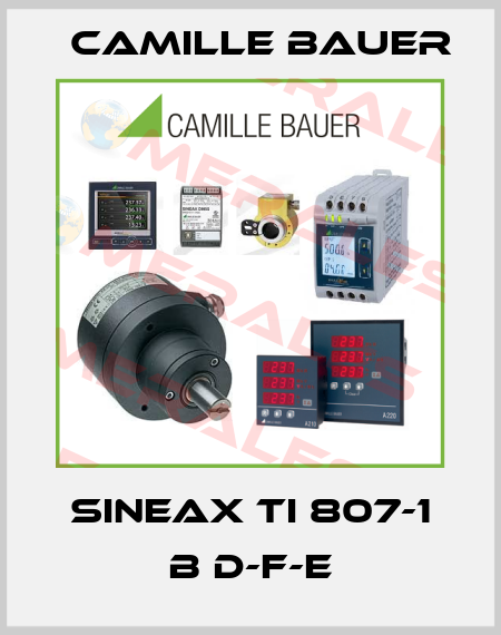 SINEAX TI 807-1 B d-f-e Camille Bauer