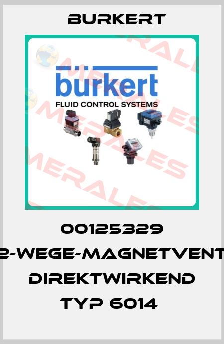 00125329 3/2-WEGE-MAGNETVENTIL, DIREKTWIRKEND TYP 6014  Burkert