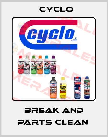 BREAK AND PARTS CLEAN  Cyclo