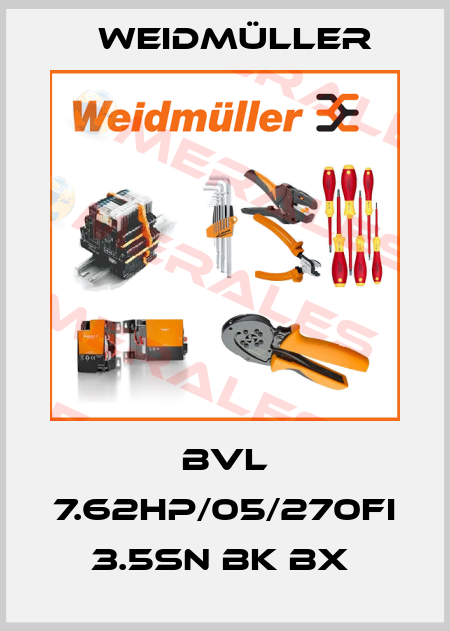 BVL 7.62HP/05/270FI 3.5SN BK BX  Weidmüller