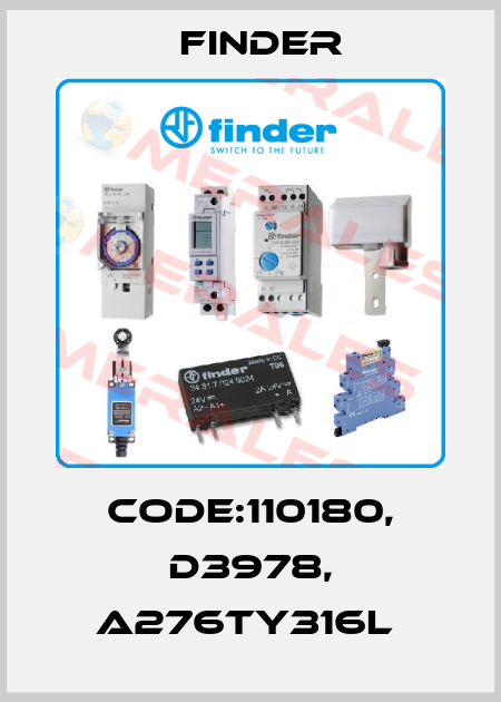 CODE:110180, D3978, A276TY316L  Finder