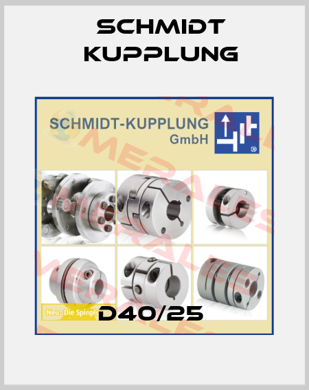 D40/25  Schmidt Kupplung