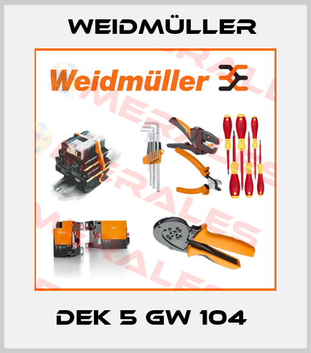 DEK 5 GW 104  Weidmüller