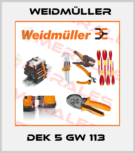 DEK 5 GW 113  Weidmüller