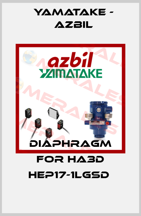 DIAPHRAGM FOR HA3D HEP17-1LGSD  Yamatake - Azbil