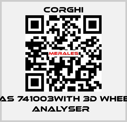 VAS 741003with 3D wheel analyser   Corghi