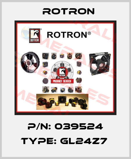 P/N: 039524 Type: GL24Z7  Rotron