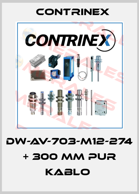 DW-AV-703-M12-274  + 300 MM PUR KABLO  Contrinex