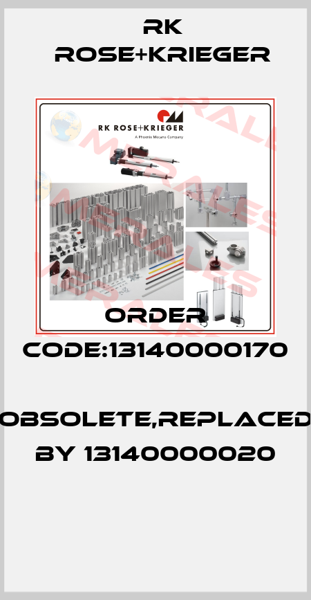 Order code:13140000170  obsolete,replaced by 13140000020  RK Rose+Krieger