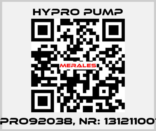 HYPRO92038, Nr: 1312110014   Hypro Pump