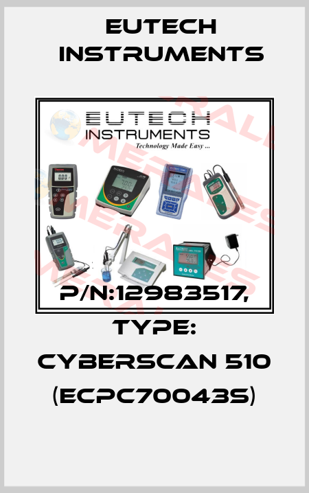 P/N:12983517, Type: CYBERSCAN 510 (ECPC70043S) Eutech Instruments