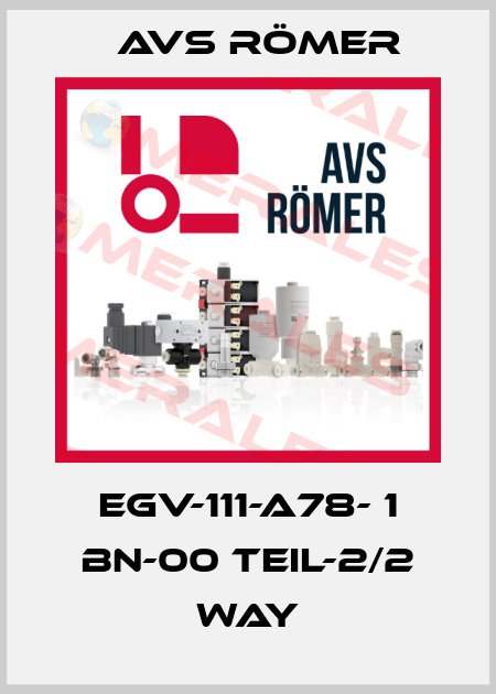 EGV-111-A78- 1 BN-00 TEIL-2/2 WAY Avs Römer