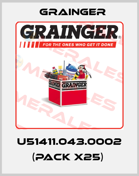U51411.043.0002 (pack x25)  Grainger