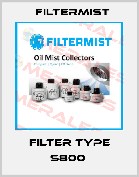 Filter Type S800  Filtermist