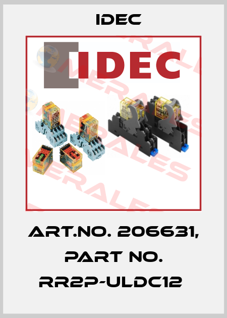 Art.No. 206631, Part No. RR2P-ULDC12  Idec