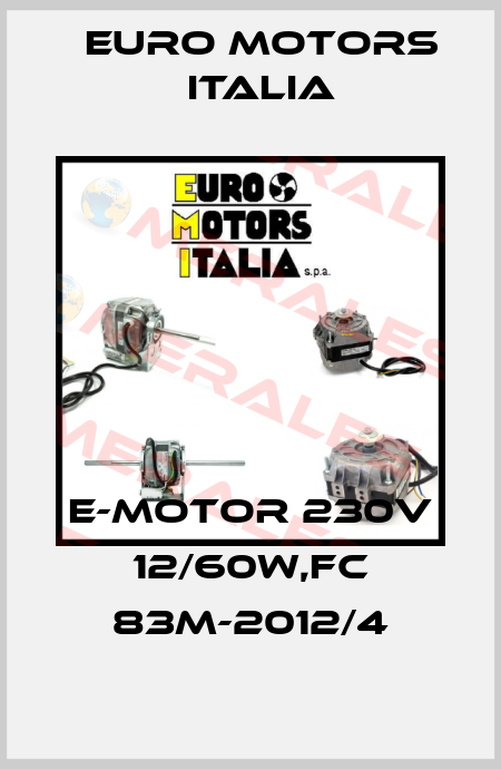 E-MOTOR 230V 12/60W,FC 83M-2012/4 Euro Motors Italia