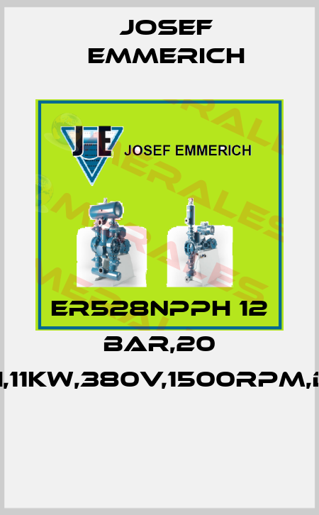 ER528NPPH 12 BAR,20 M3/H,11KW,380V,1500RPM,DN80  Josef Emmerich