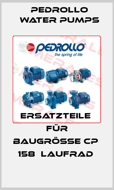 Ersatzteile  für Baugröße CP  158  Laufrad  Pedrollo Water Pumps