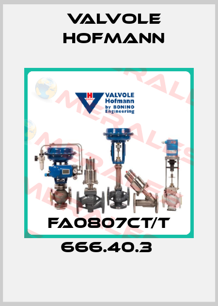FA0807CT/T 666.40.3  Valvole Hofmann