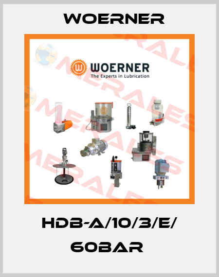 HDB-A/10/3/E/ 60BAR  Woerner