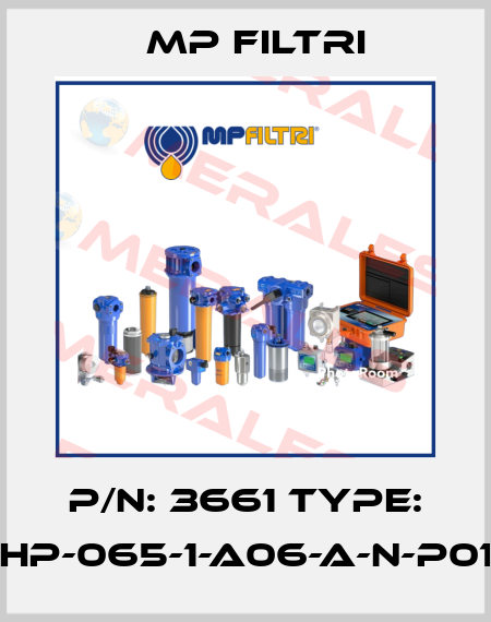 P/N: 3661 Type: HP-065-1-A06-A-N-P01 MP Filtri