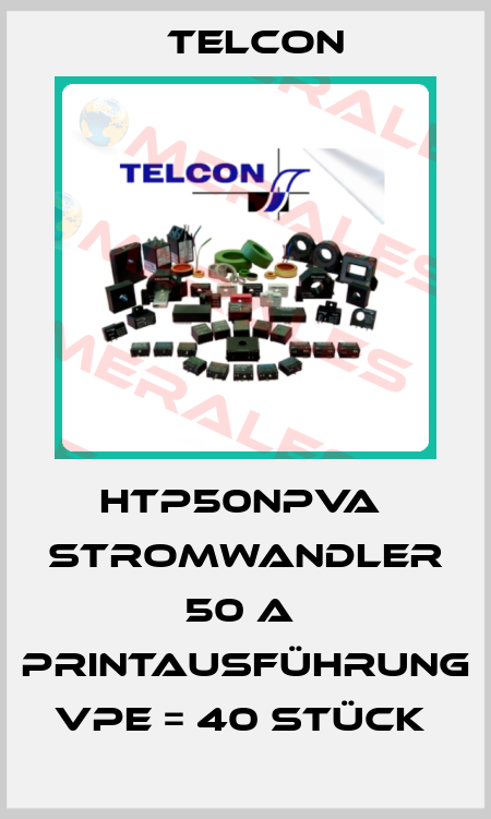 HTP50NPVA  Stromwandler 50 A  Printausführung  VPE = 40 Stück  Telcon